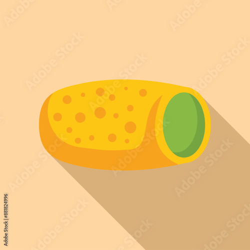 Sicilian cannoli filled with pistachio cream, traditional sweet ricotta cream dessert from sicily