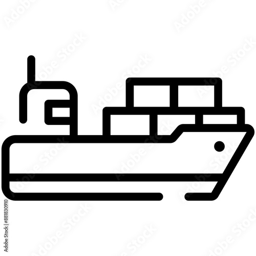 Cargo Boat Icon