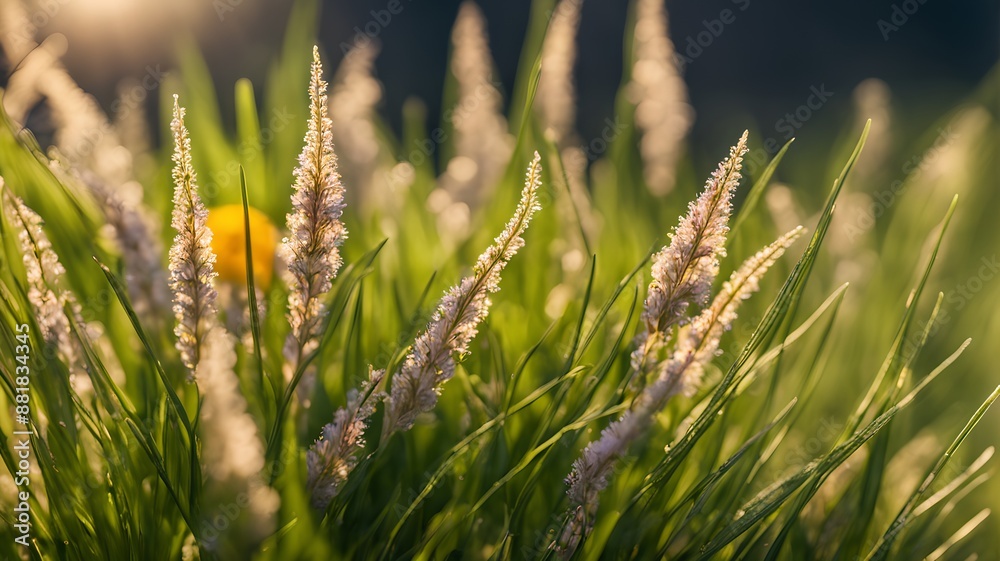 Morning grass, Generative AI