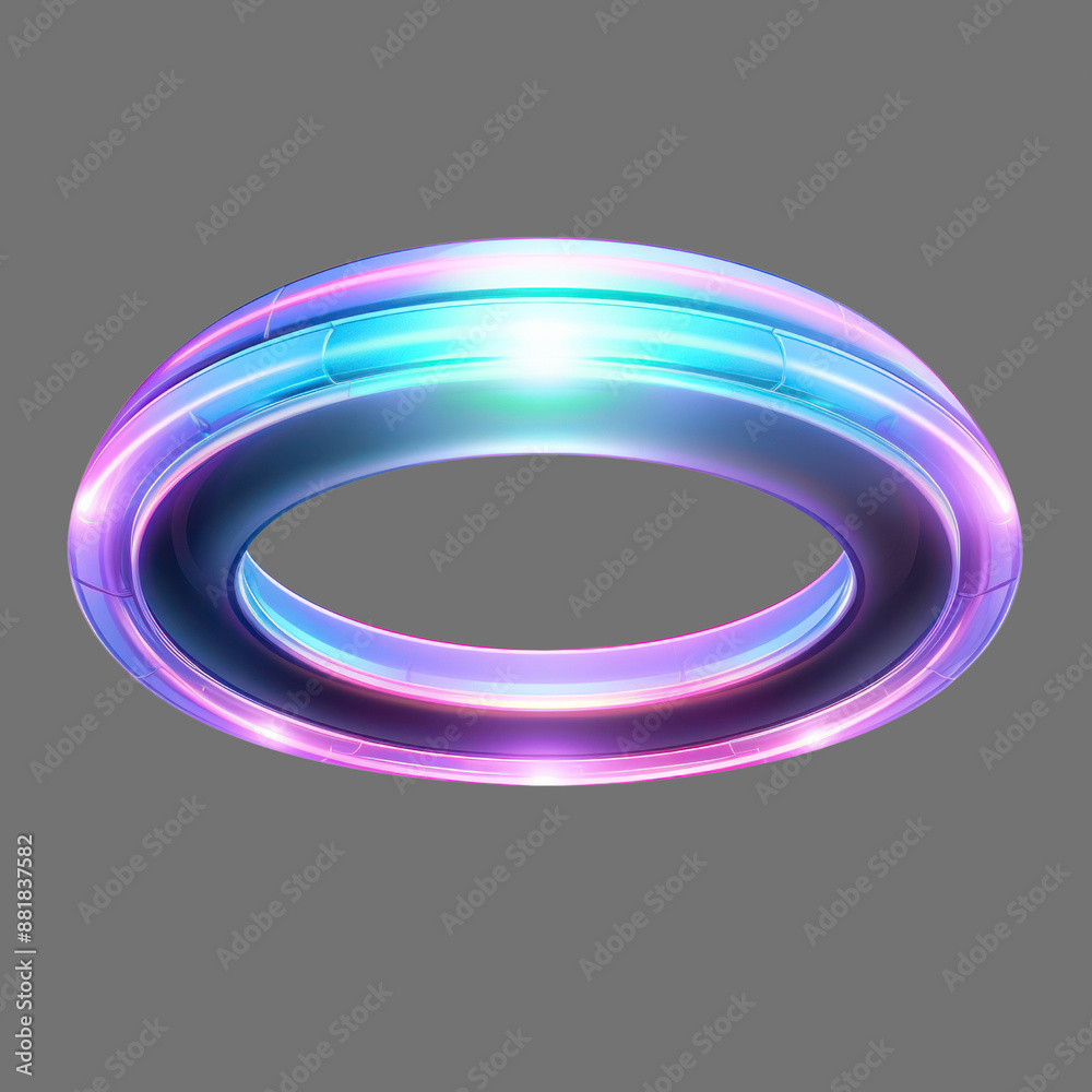 ring abstract round 3D pastel glow neon futuristic ring abstract round 3D pastel glow neon futuristic