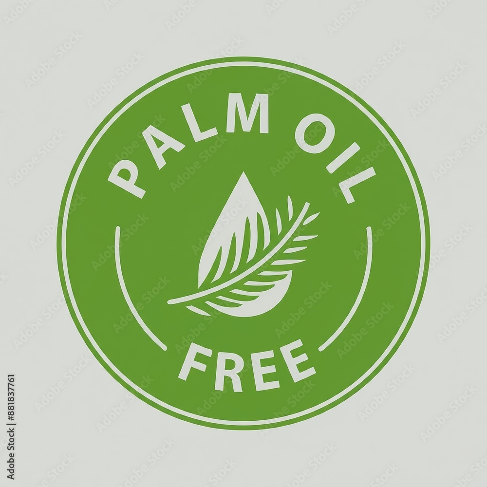 Palm Oil Free or No Palm Oil - simple stamp for labeling. Proof that item is environmentally friendly and healthy. Palm Oil Free or No Palm Oil - simple stamp for labeling. Proof that item is environmentally friendly and healthy.