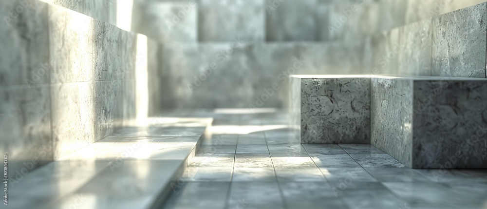A room with a lot of grey walls and grey flooring A room with a lot of grey walls and grey flooring