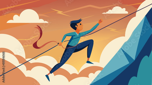 Climbing the Rope of Ambition: Unwavering Determination Towards Success