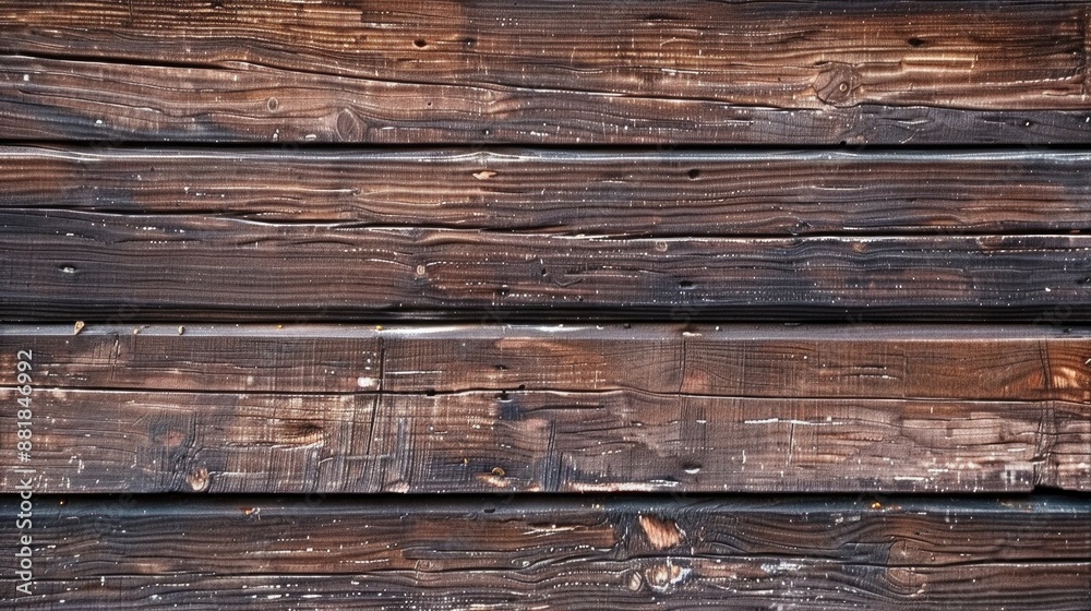 Close up of horizontal wooden wall background in brown color Close up of horizontal wooden wall background in brown color