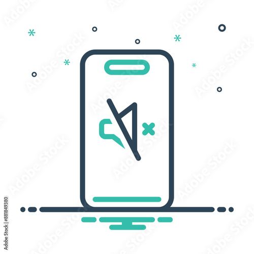 Mix icon for silence