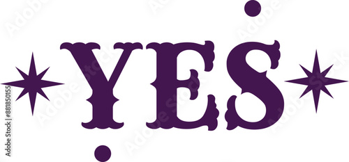 Yes Vector Graphic 