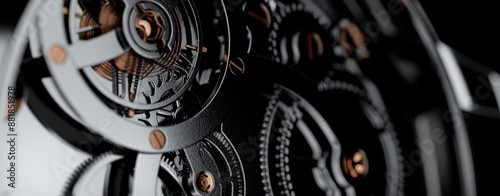 Konstfotografi clock gear background and abstract . 3d, rendering, illustration,
