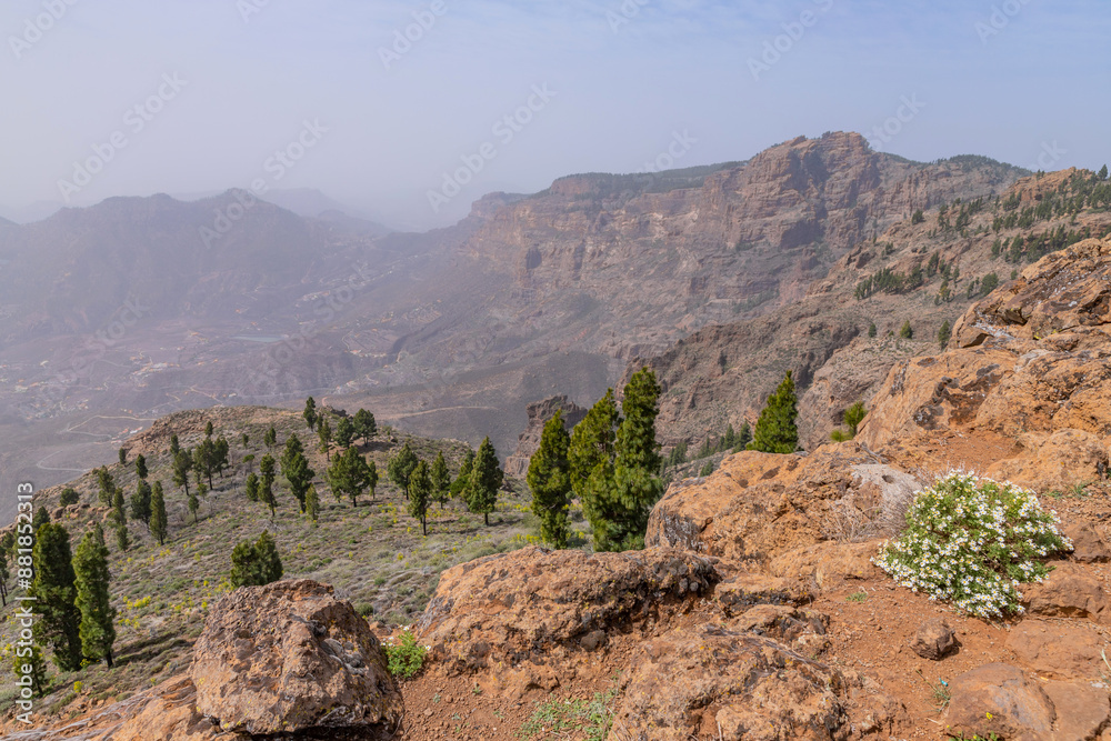 Mountains on the island of Gran Canaria Mountains on the island of Gran Canaria