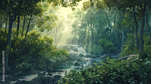 Tranquil Forest Stream