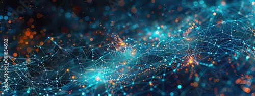 Digital background ideal for technological operations, neural networks, AI,digital, visual presentation