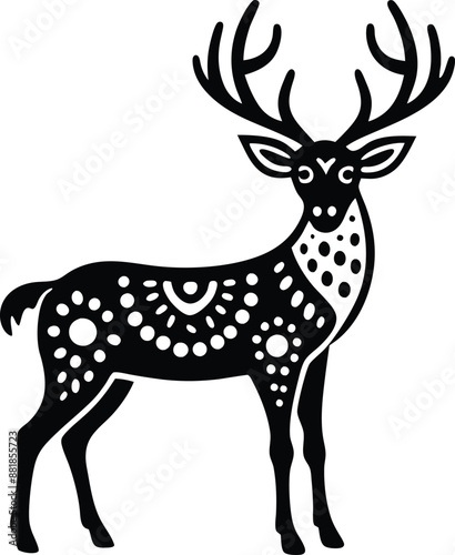 animal, deer, wild, nature, wildlife, mammal, forest, buck, stag, male, background, antlers, fauna, brown, antler,  graphic, horn, head, symbol, silhouette, hunting, black, illustration, element, desi