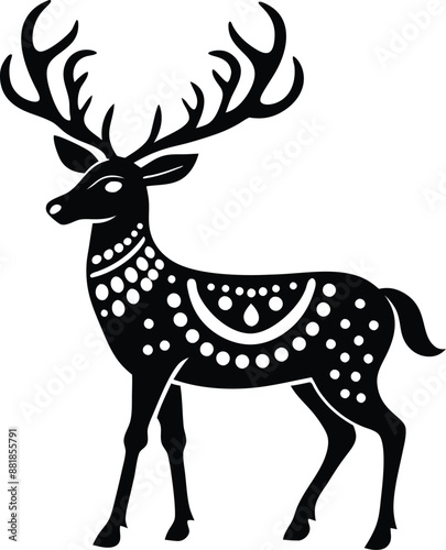 animal, deer, wild, nature, wildlife, mammal, forest, buck, stag, male, background, antlers, fauna, brown, antler,  graphic, horn, head, symbol, silhouette, hunting, black, illustration, element, desi