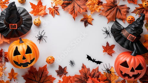 flat lay photo of Halloween...