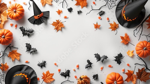 flat lay photo of Halloween...