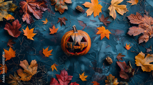 flat lay photo of Halloween...