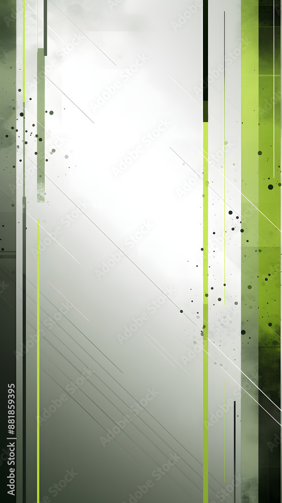 Digital technology green and white stripes business wallpaper abstract poster mobile background