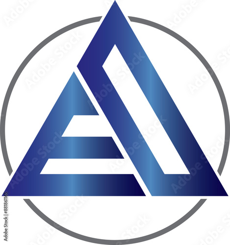 ED, EO letter mark, initial logo design for download