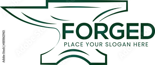Forged mechanical engineering logo design