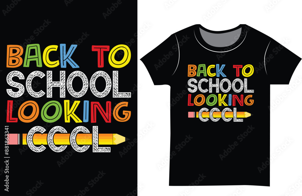 Back to school typography t shirt design. Back to school typography t shirt design.