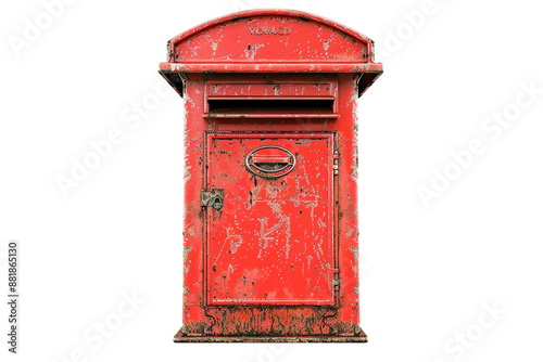 Postbox Isolated In Transparent Background