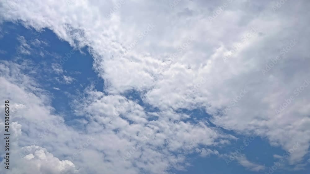 Timelapse of blue sky and white cloud Timelapse of blue sky and white cloud