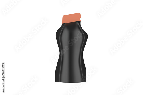 Bilde på lerret Custom shape liquid energy gel beverage drink spout pouch bag packaging