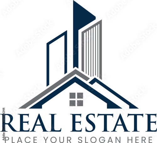 Real Estate Logo, house logo and building logo icon set .design template vector illustration