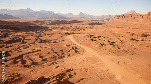 Wallpaper Mural Land Meets Water: A Contrasting Landscape of Sahara Desert and Red Sea Torontodigital.ca