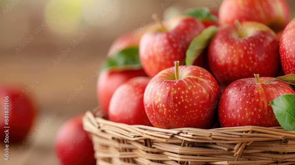 A close-up view of a wicker basket loaded with fresh red apples, displaying vibrant colors and organic texture, symbolizing nature’s bounty and the joy of healthy living. A close-up view of a wicker basket loaded with fresh red apples, displaying vibrant colors and organic texture, symbolizing nature’s bounty and the joy of healthy living.