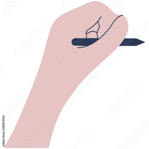 International Lefthanders Day. Vector Illustration of International lefthanders Day. . Happy Left-handers Day. Left-handed character illustration. Happy LeftHanders Day Celebration Vector Illustration