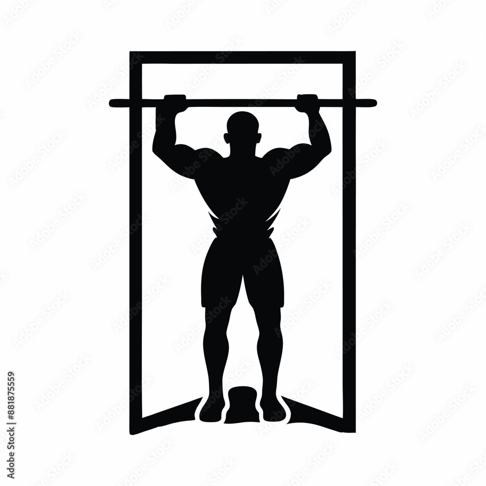 pull ups silhouette vector, stylish and versatile exercise designs pull ups silhouette vector, stylish and versatile exercise designs