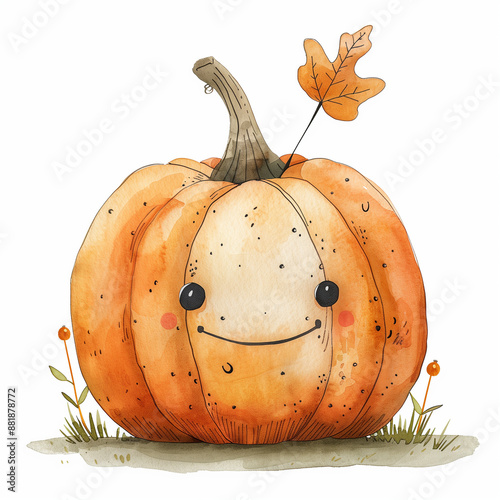 Halloween pumpkin isolated ...