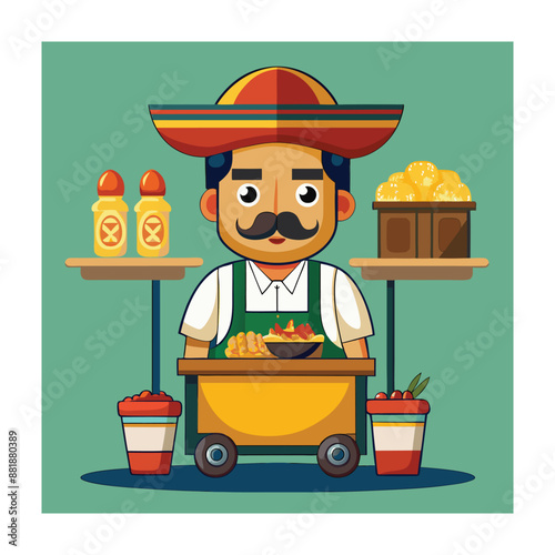 A Delicious Mexican Food Vector Illustration