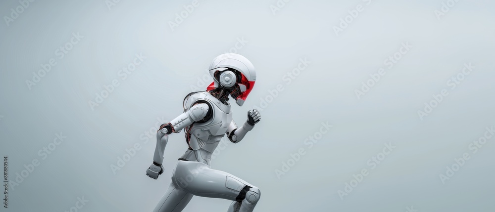 Robot in Dynamic Motion, Futuristic AI, Progress Innovation Robot in Dynamic Motion, Futuristic AI, Progress Innovation