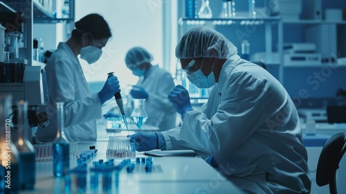 Scientists Working in a Laboratory