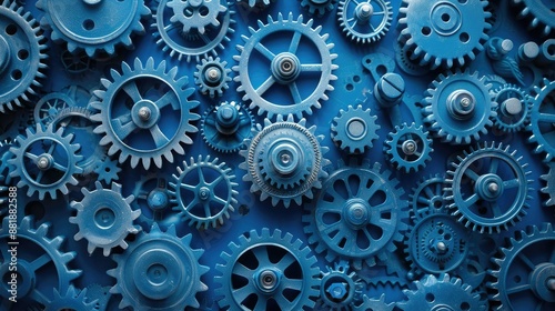 Wallpaper Mural Abstract gears and cogs representing career mechanics Torontodigital.ca