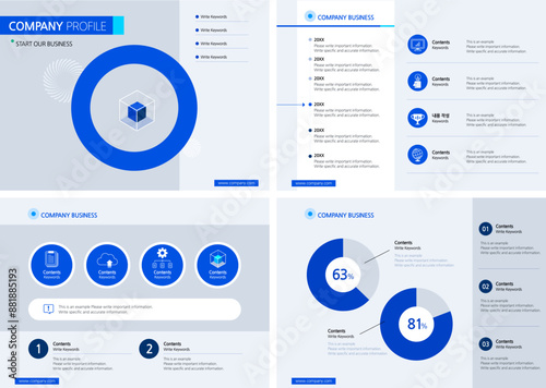 Blue Creative Business Presentaion Design