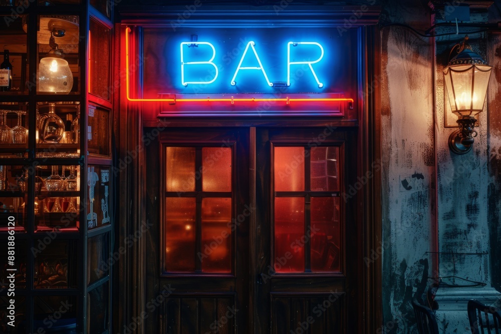  Neon sign reading 