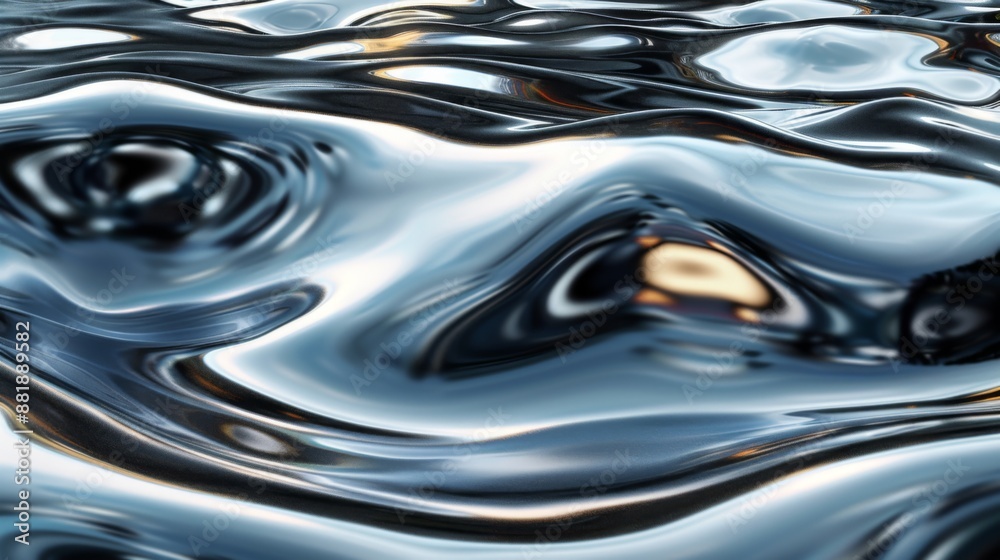 Abstract Metallic Fluid Ripples Abstract Metallic Fluid Ripples