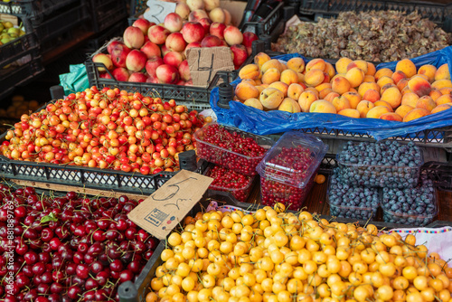 fruits and vegetables at market