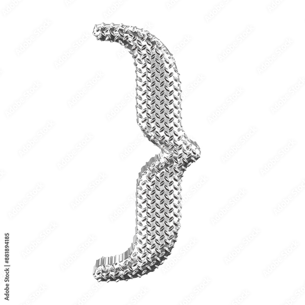 Silver ribbed symbol Silver ribbed symbol