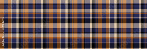 Skill pattern textile seamless, 1960s check vector texture. No people tartan fabric background plaid in blue and light colors.