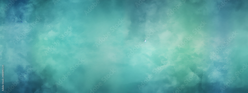 Calm Gradient Green to Blue Background with Subtle Blurred Effects Calm Gradient Green to Blue Background with Subtle Blurred Effects