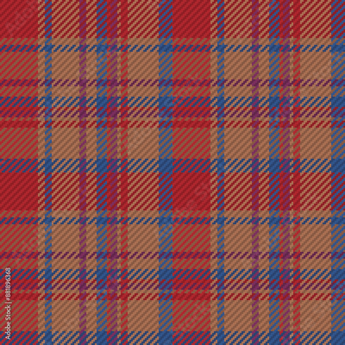 Seamless pattern of scottish tartan plaid. Repeatable background with check fabric texture. Vector backdrop striped textile print.