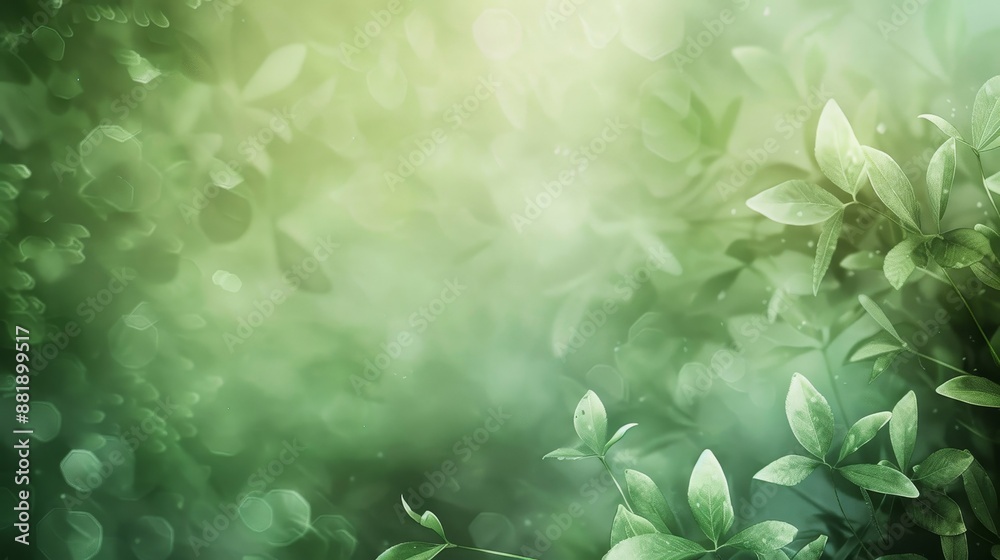 Elegant background with sage and fern green tones and shamrocks Elegant background with sage and fern green tones and shamrocks