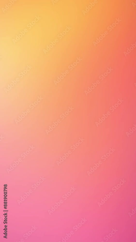 animated gradient background. Sunset gradient is reminiscent of a sunset on a tropical coast. Bright, warm shades create a feeling of calm and warmth. deep orange through hot pink light yellow