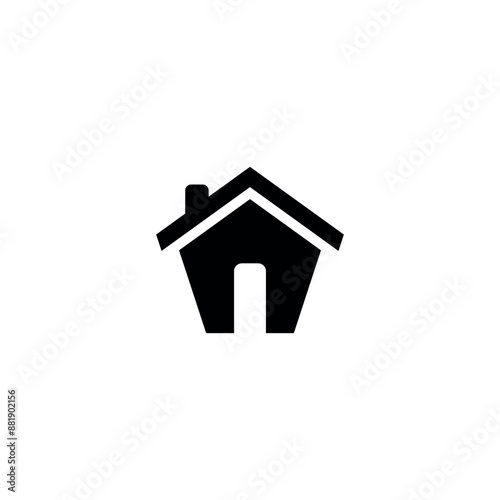 Minimalist House Icon. Home Vector Illustration