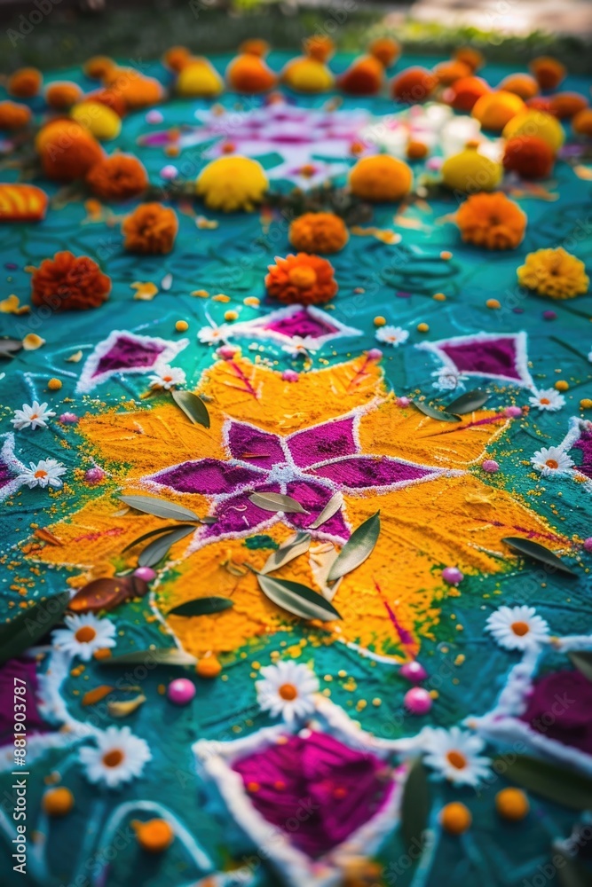 Fototapeta premium Flower Design Table Cloth