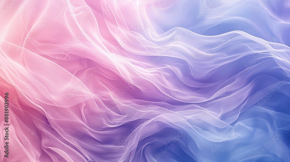 Soft flowing lines with Holi colors in serene background