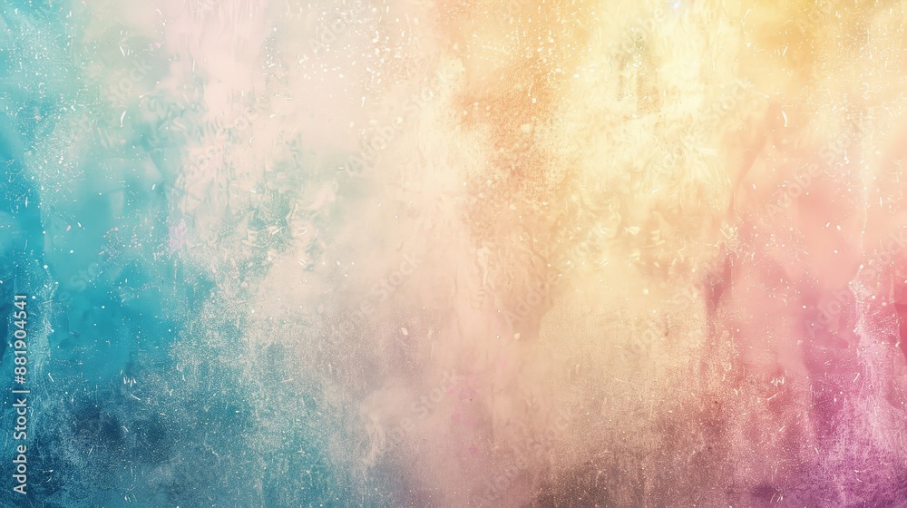 Obraz premium Sparkling overlay with Holi-inspired colors in background